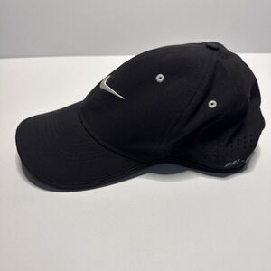 Nike Women's Black DRi-FIT Adjustable Baseball Cap Running Golf Hat New
